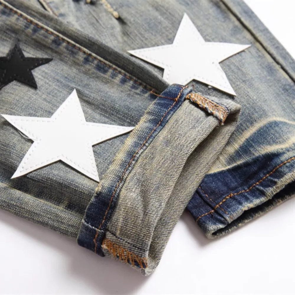 American Street Stars Ripped Stacked Jeans