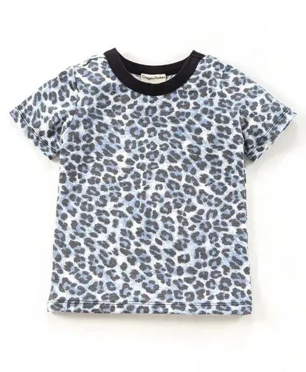 Animal Print Half Sleeves Set