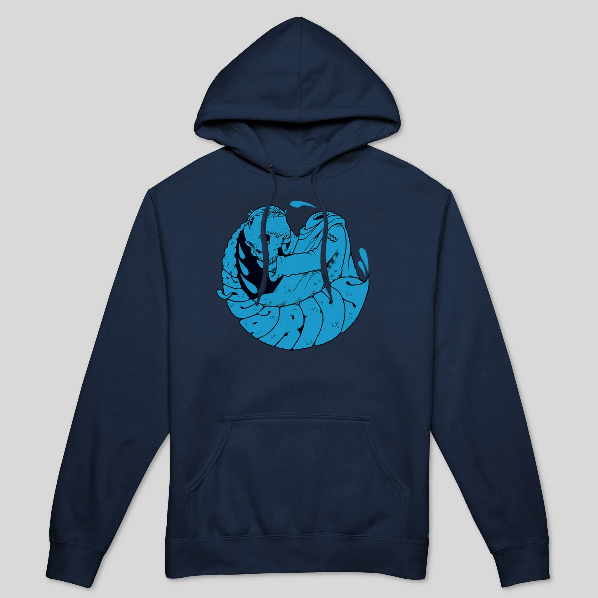 AQUARIUS ZODIAC MEN'S HOODIE