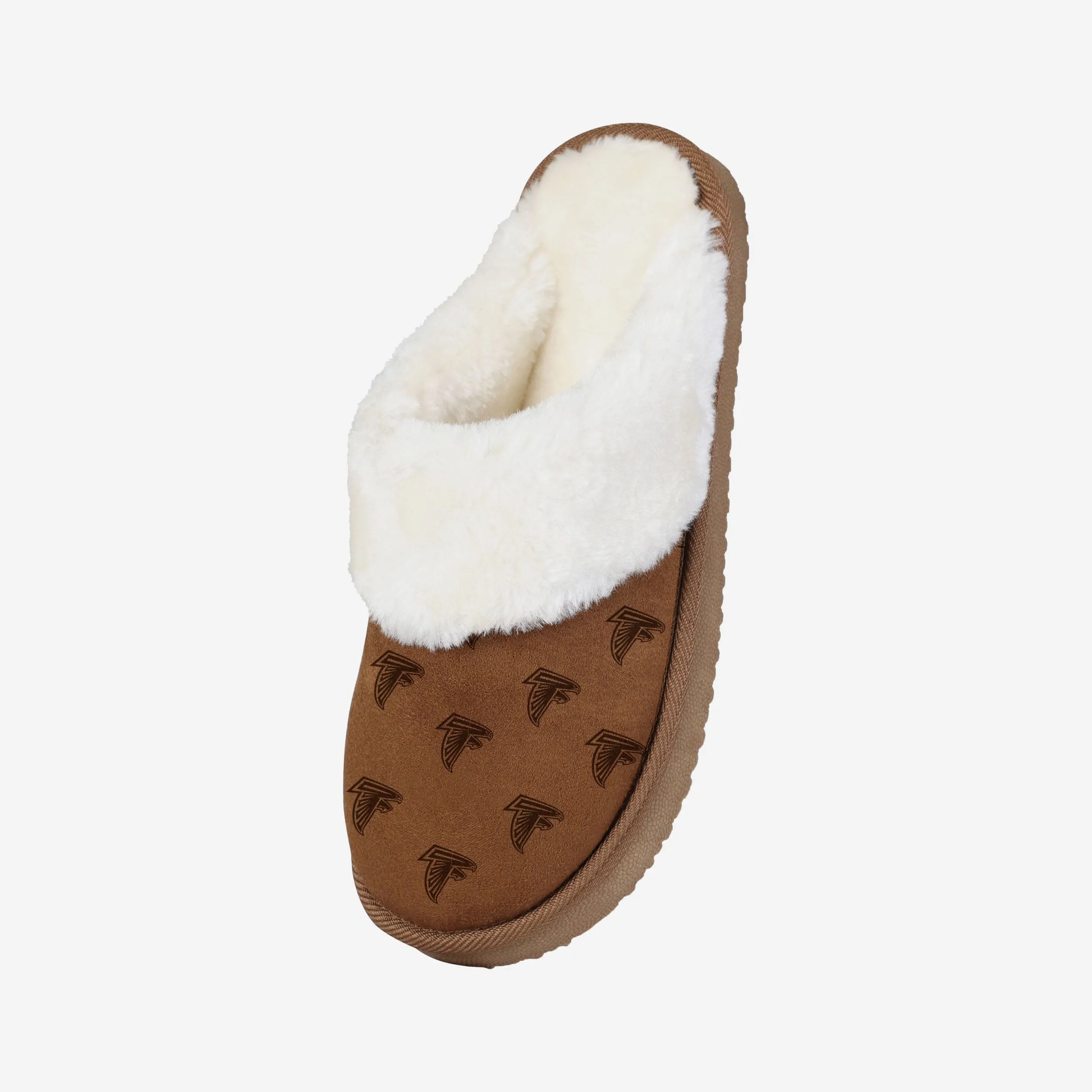 Atlanta Falcons Womens Repeat Logo Moccasin Slipper