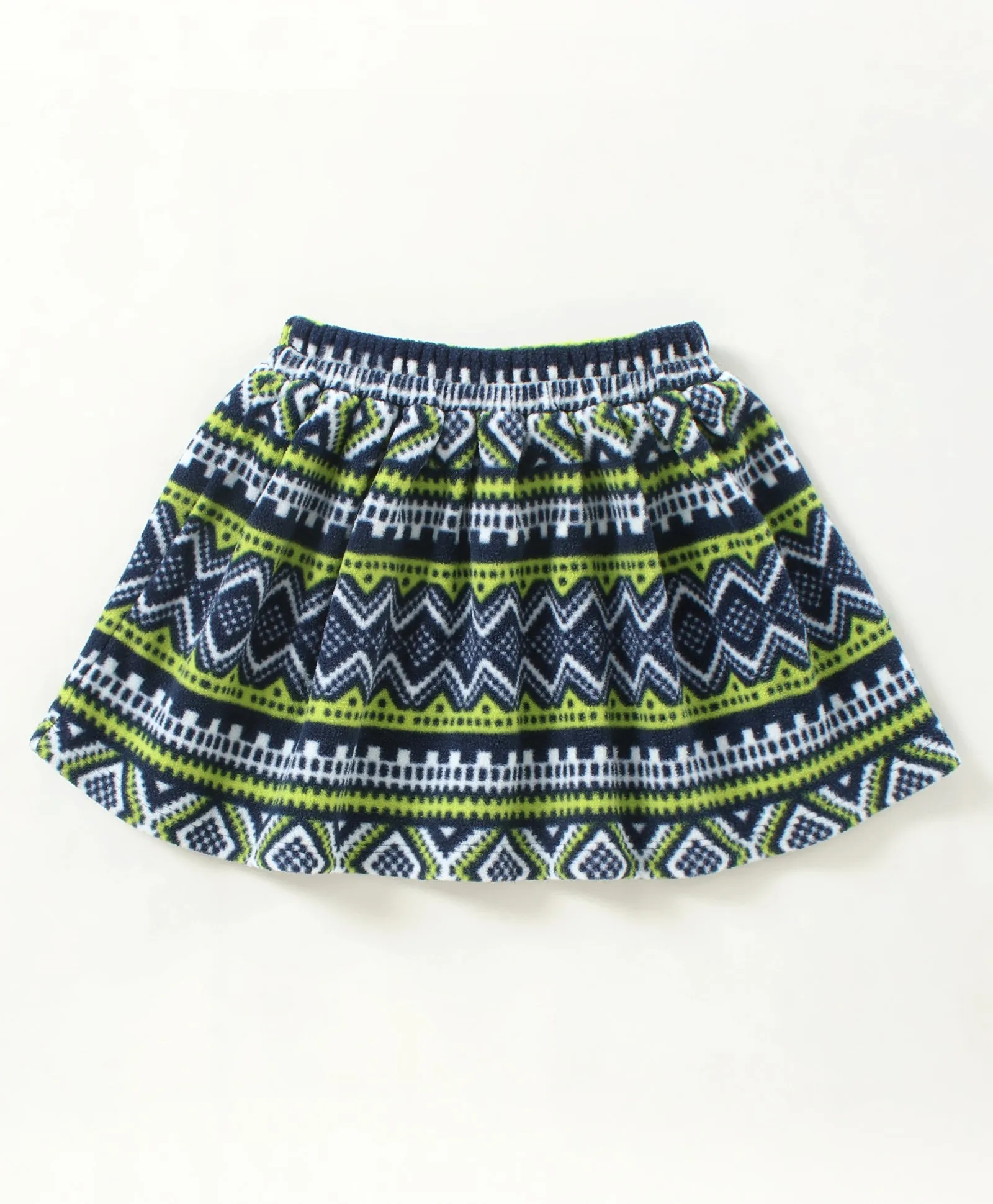 Aztec with Frill Polar Fleece Top Skirt Set