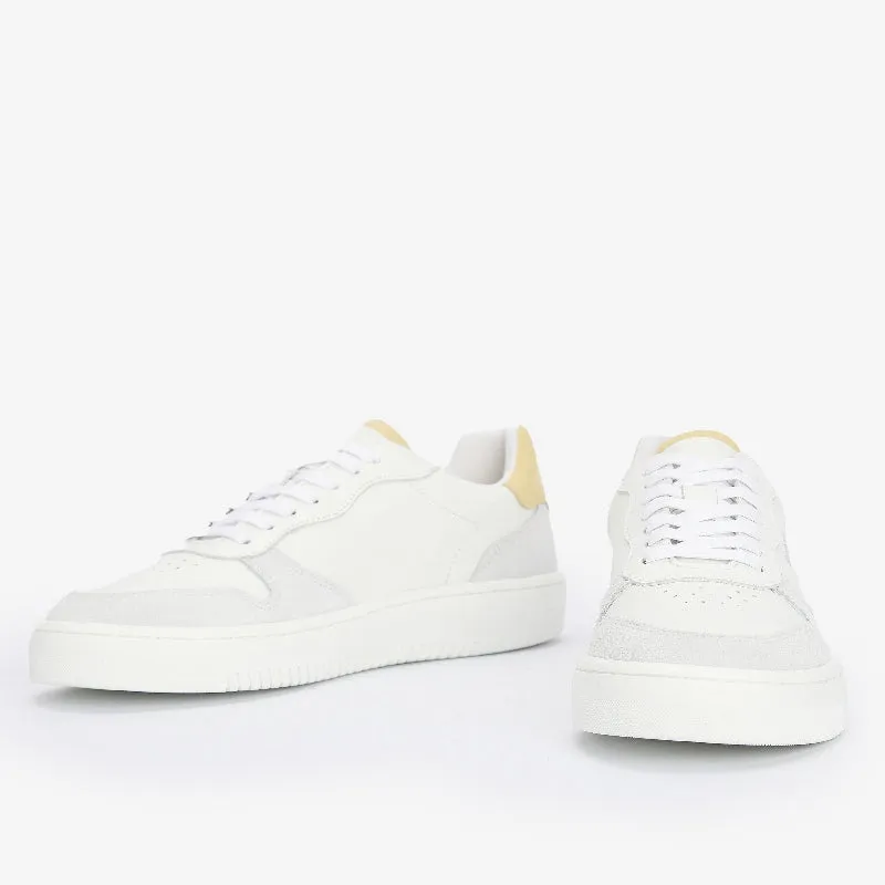 Barbour Celeste Ladies Trainers - White/Lemonade