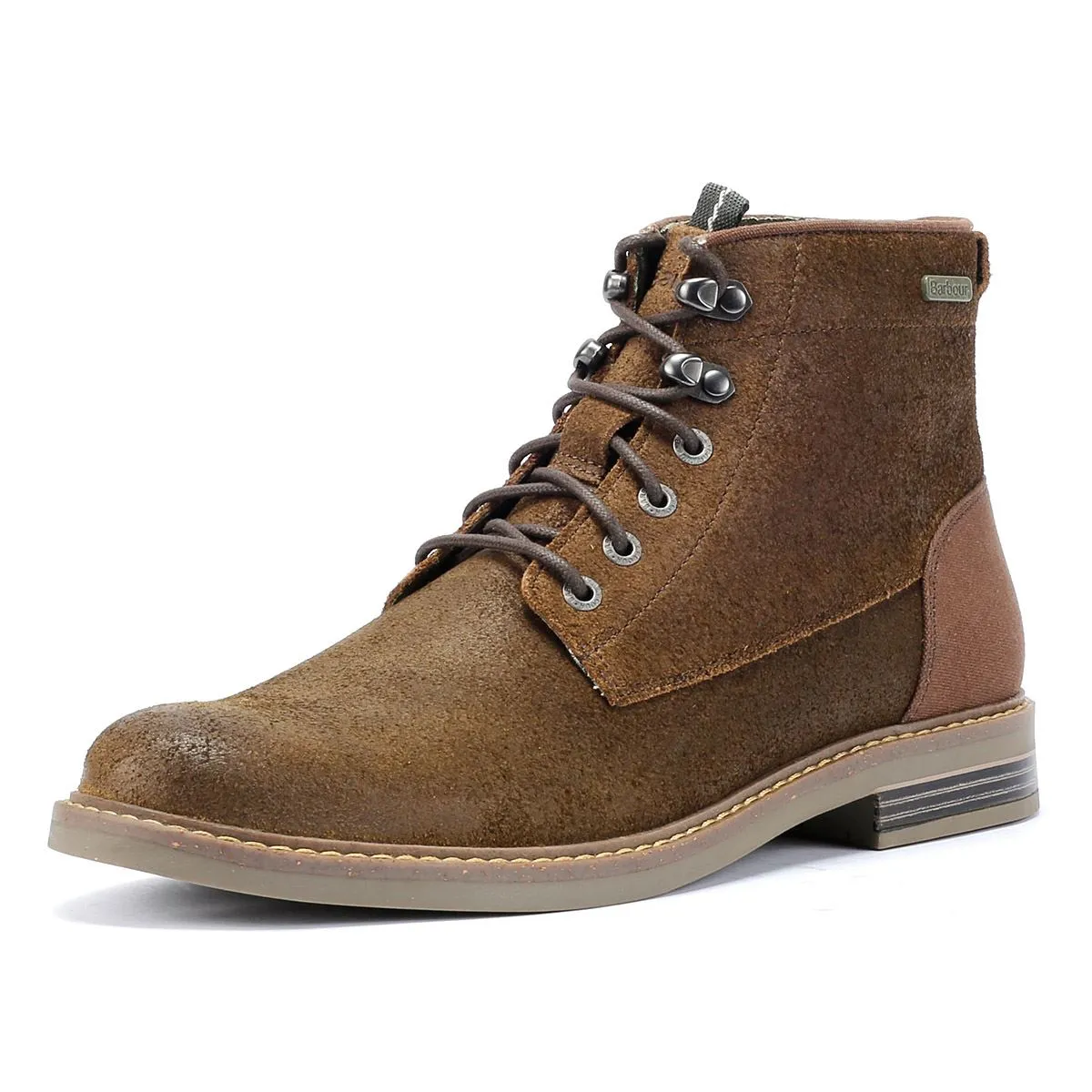 Barbour Deckham Leather Men's Khaki Boots