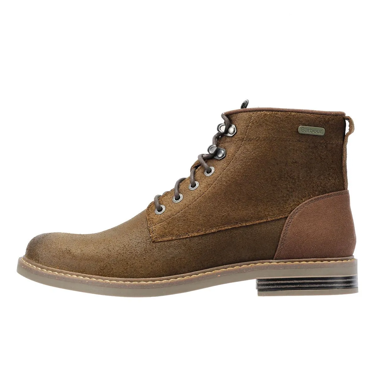 Barbour Deckham Leather Men's Khaki Boots