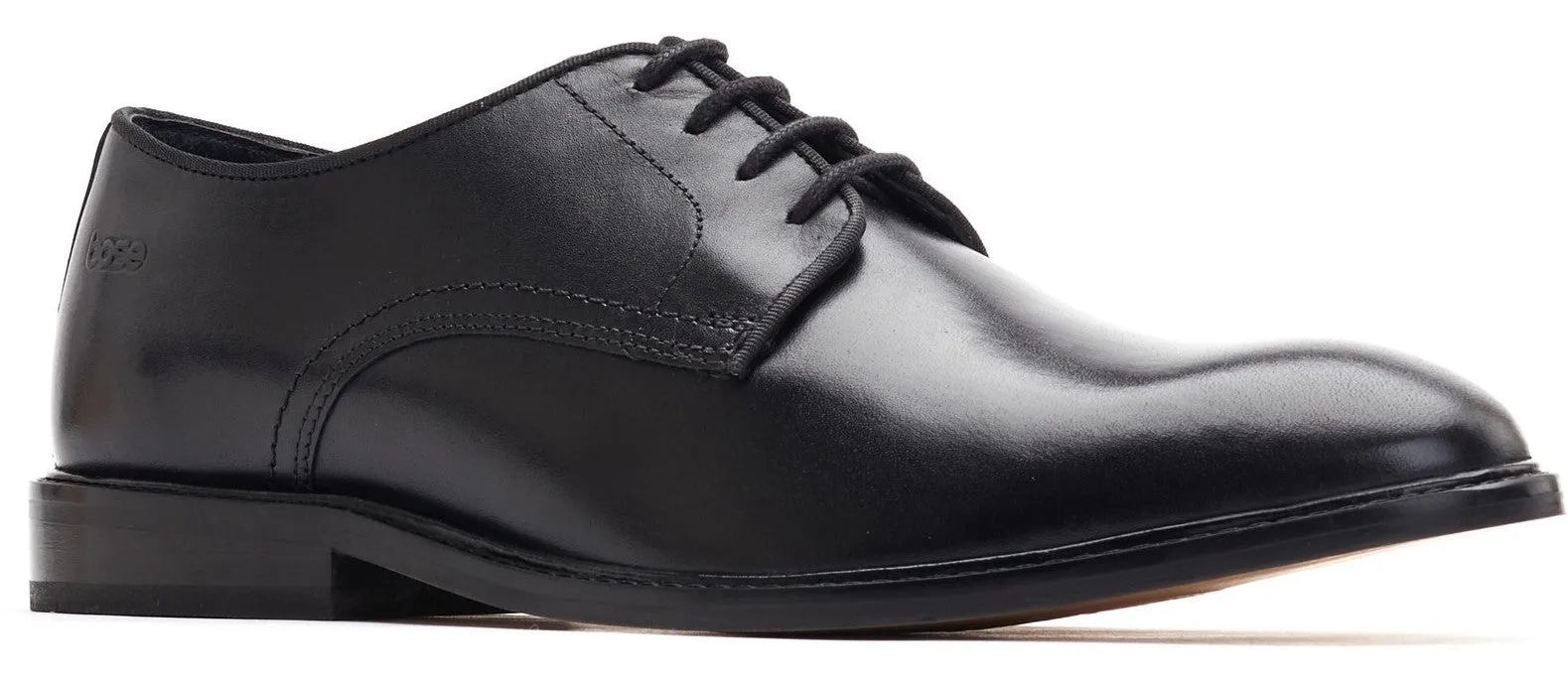 Base London Keaton Waxy Mens Plain Toe Lace Up Shoe