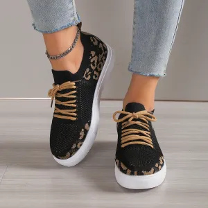 BE. Shoe  YMX Leopard Sneakers