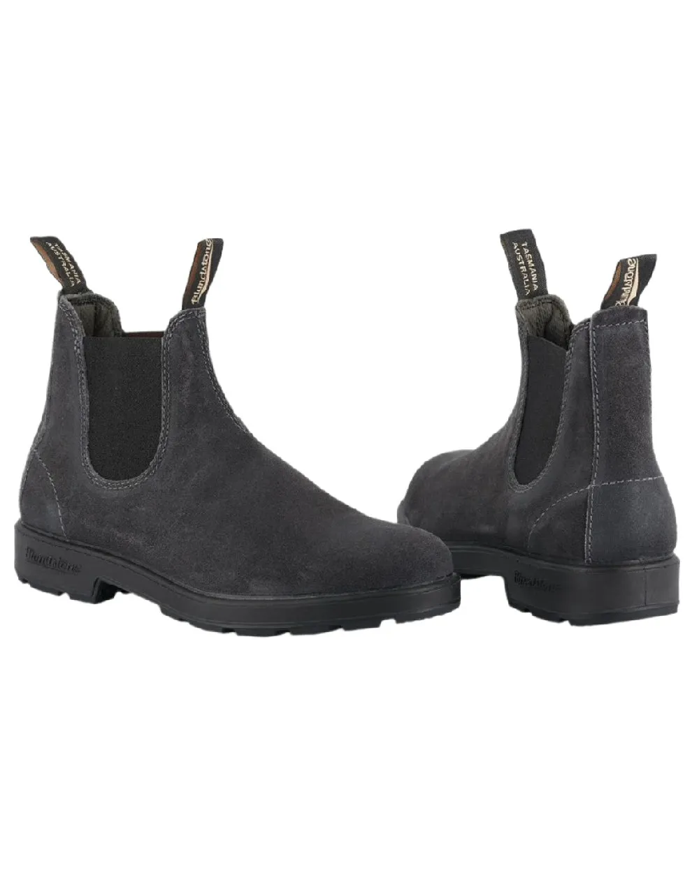 Blundstone 1910 Steel Grey Suede Leather Chelsea Boots