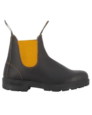 Blundstone 1919 Dark Brown Mustard Leather Boots