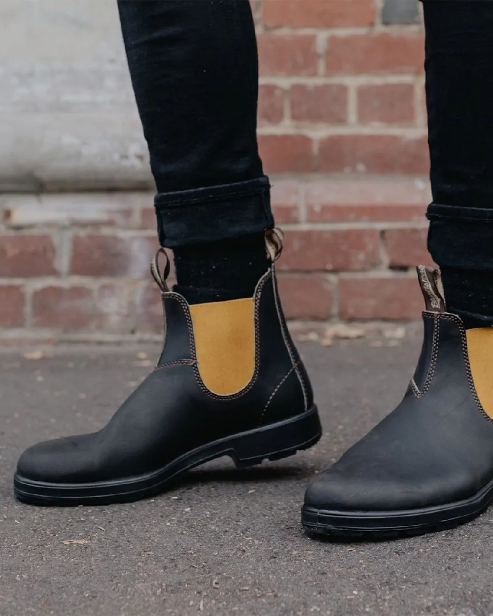 Blundstone 1919 Dark Brown Mustard Leather Boots