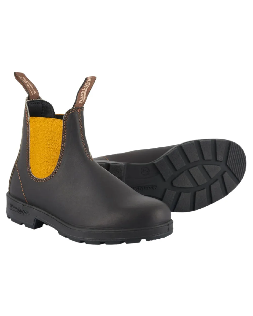 Blundstone 1919 Dark Brown Mustard Leather Boots