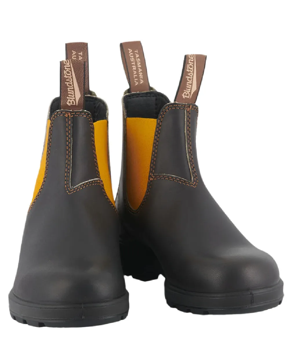 Blundstone 1919 Dark Brown Mustard Leather Boots