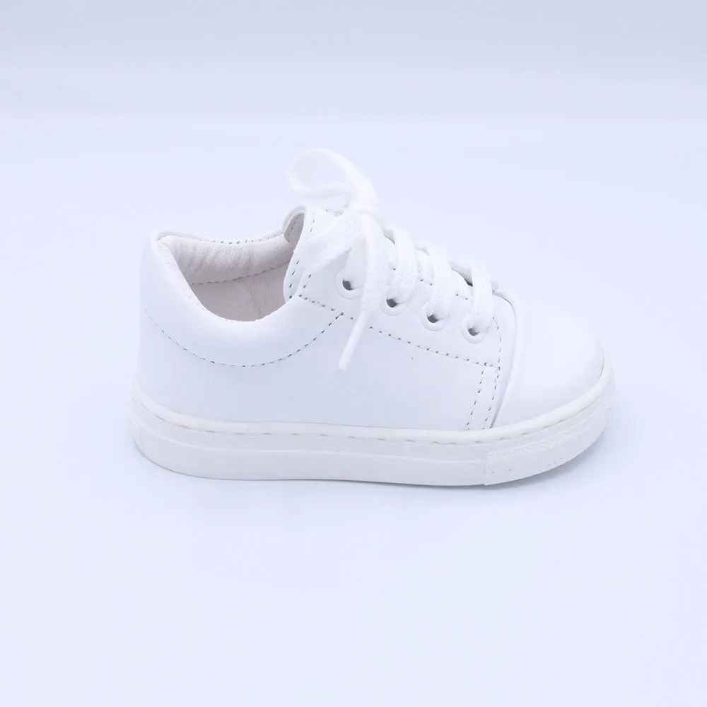 Borboleta White 'Santiago' Leather Trainers