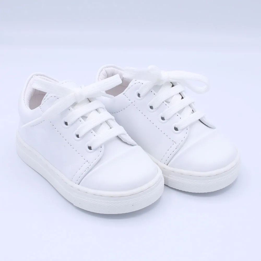 Borboleta White 'Santiago' Leather Trainers