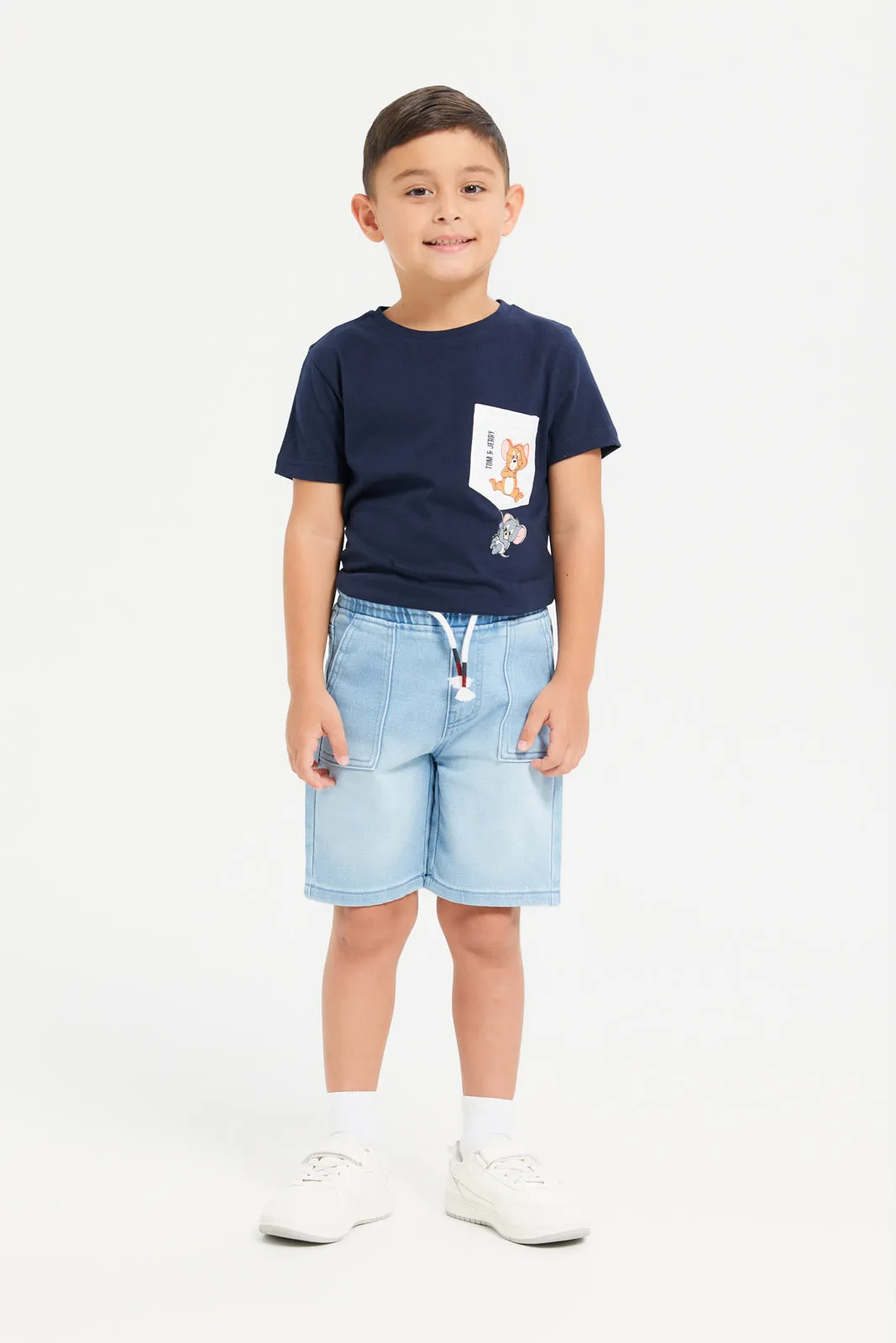 Boys Blue Denim Shorts