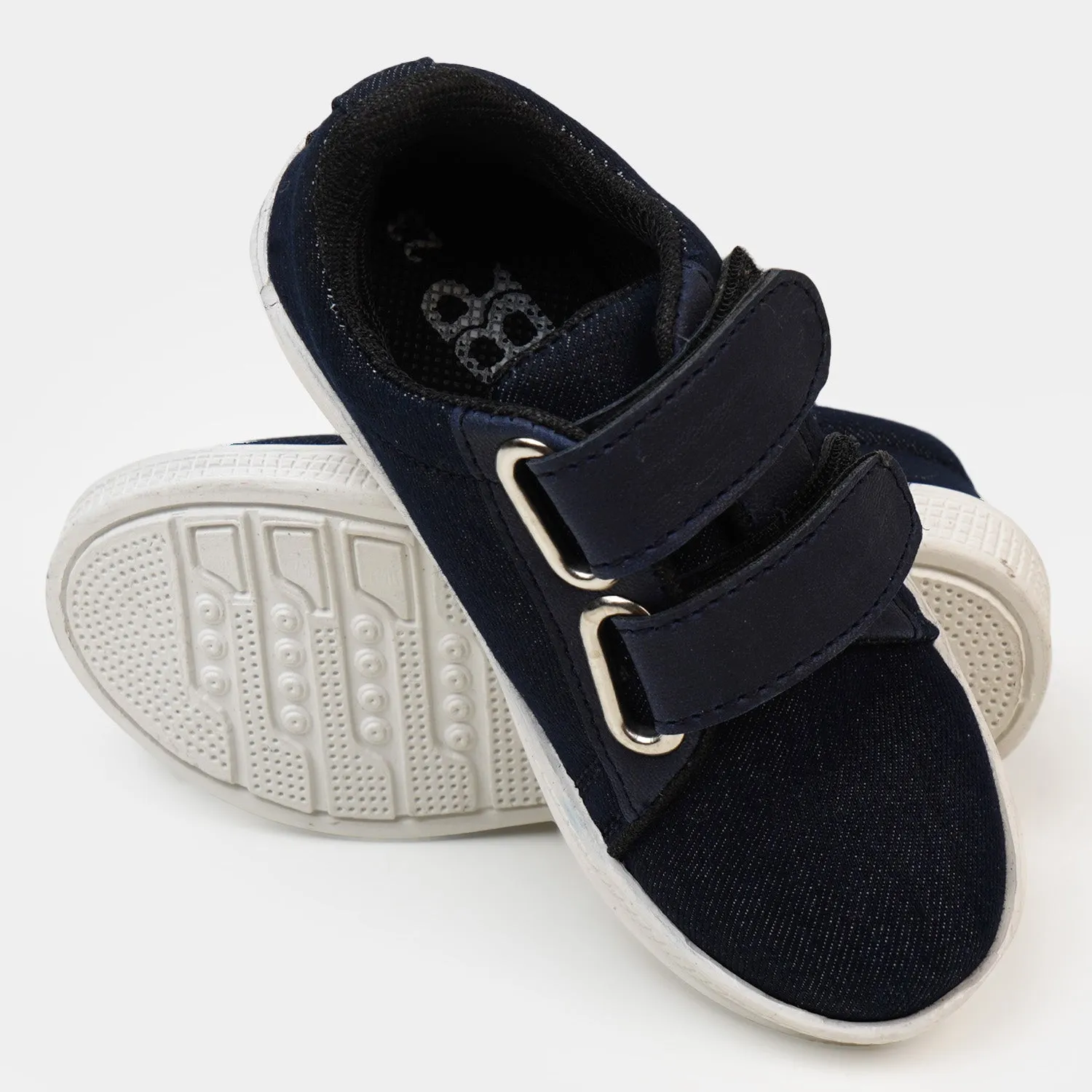 Boys Dual Straps Sneaker Sk 203-16 - Navy