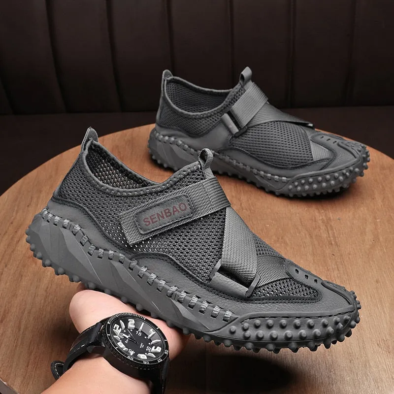 Brand Men's Shoes Breathable Mesh Loafers Shoes Handmade Platform Men's Casual Shoes Luxury Men Moccasins Designer Men's Sneaker