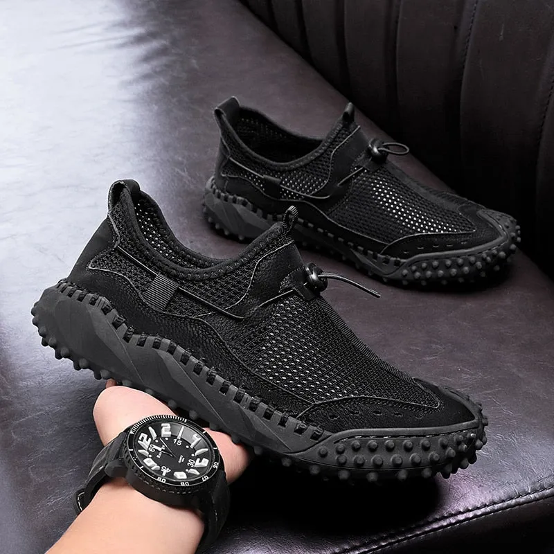 Brand Men's Shoes Breathable Mesh Loafers Shoes Handmade Platform Men's Casual Shoes Luxury Men Moccasins Designer Men's Sneaker