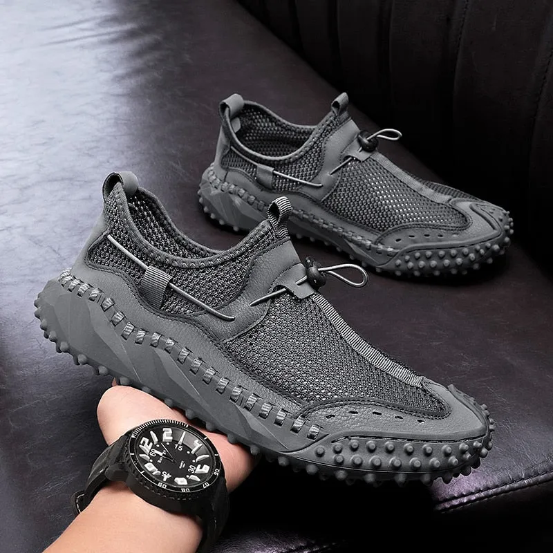 Brand Men's Shoes Breathable Mesh Loafers Shoes Handmade Platform Men's Casual Shoes Luxury Men Moccasins Designer Men's Sneaker