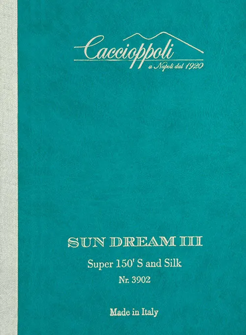 Caccioppoli Sun Dream Prito Blue Wool Silk Jacket