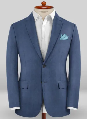 Caccioppoli Sun Dream Prito Blue Wool Silk Jacket