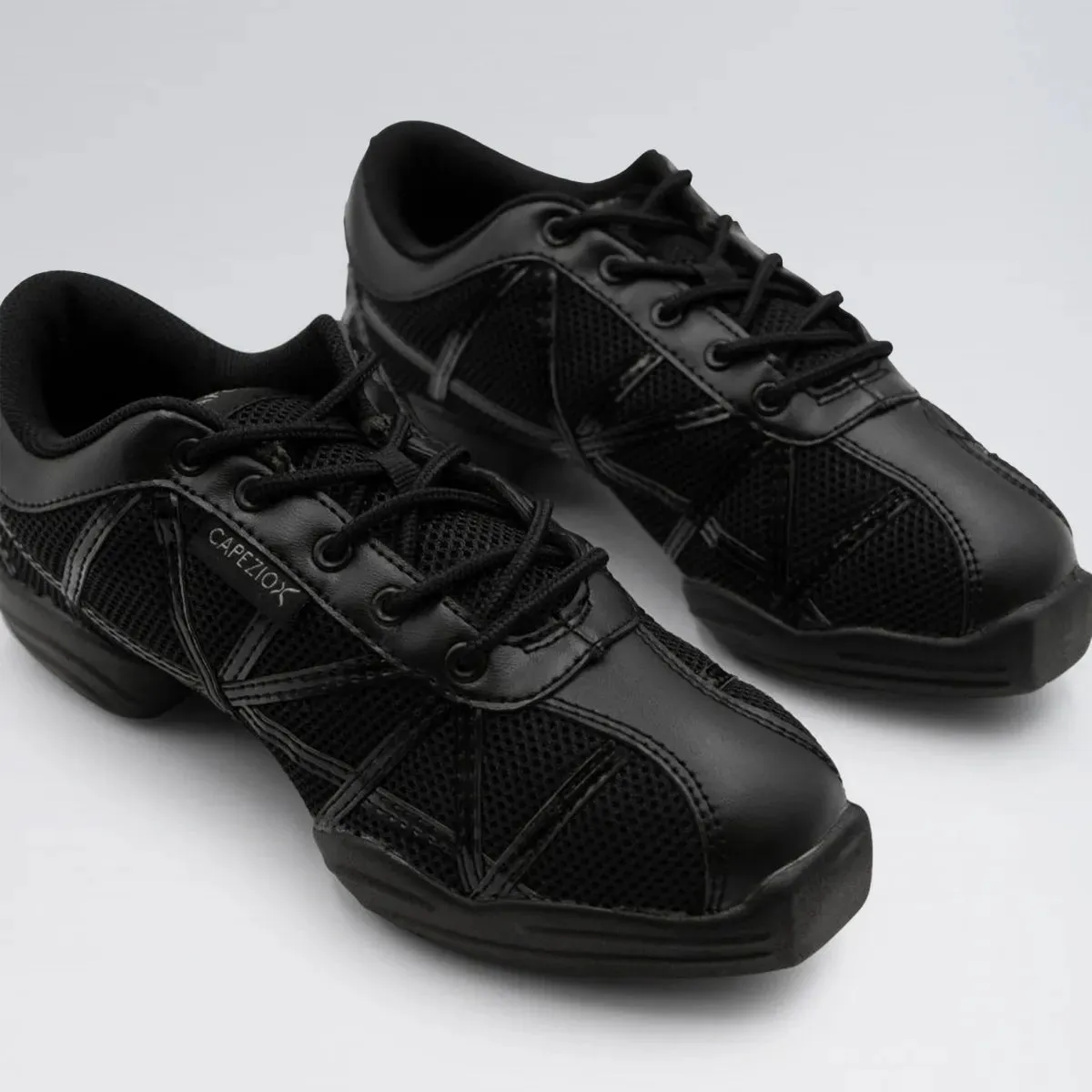 Capezio DS19 Black Patent Web Sneakers