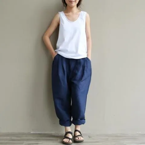 Casual Literary Roll-up Trousers  | Zen