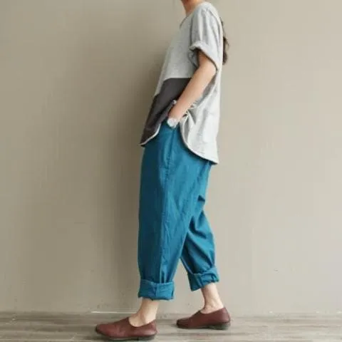 Casual Literary Roll-up Trousers  | Zen