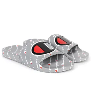 Champ Life Men's Slide Repeating Logo - Grey