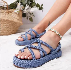 Chunky Sole Rope Sandals