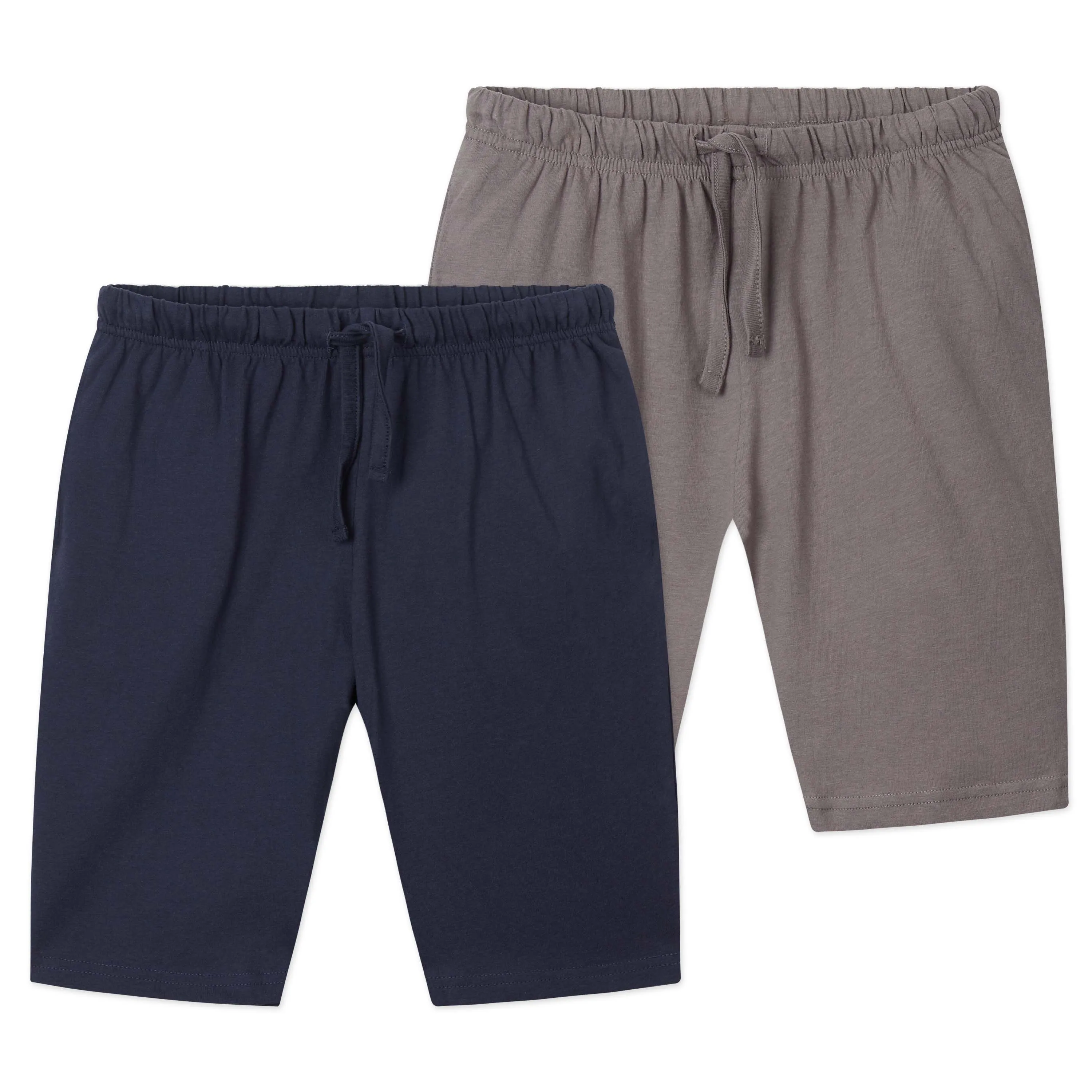 CityComfort Set of 2 Jersey Shorts in 4 Colors with Pockets for Boys