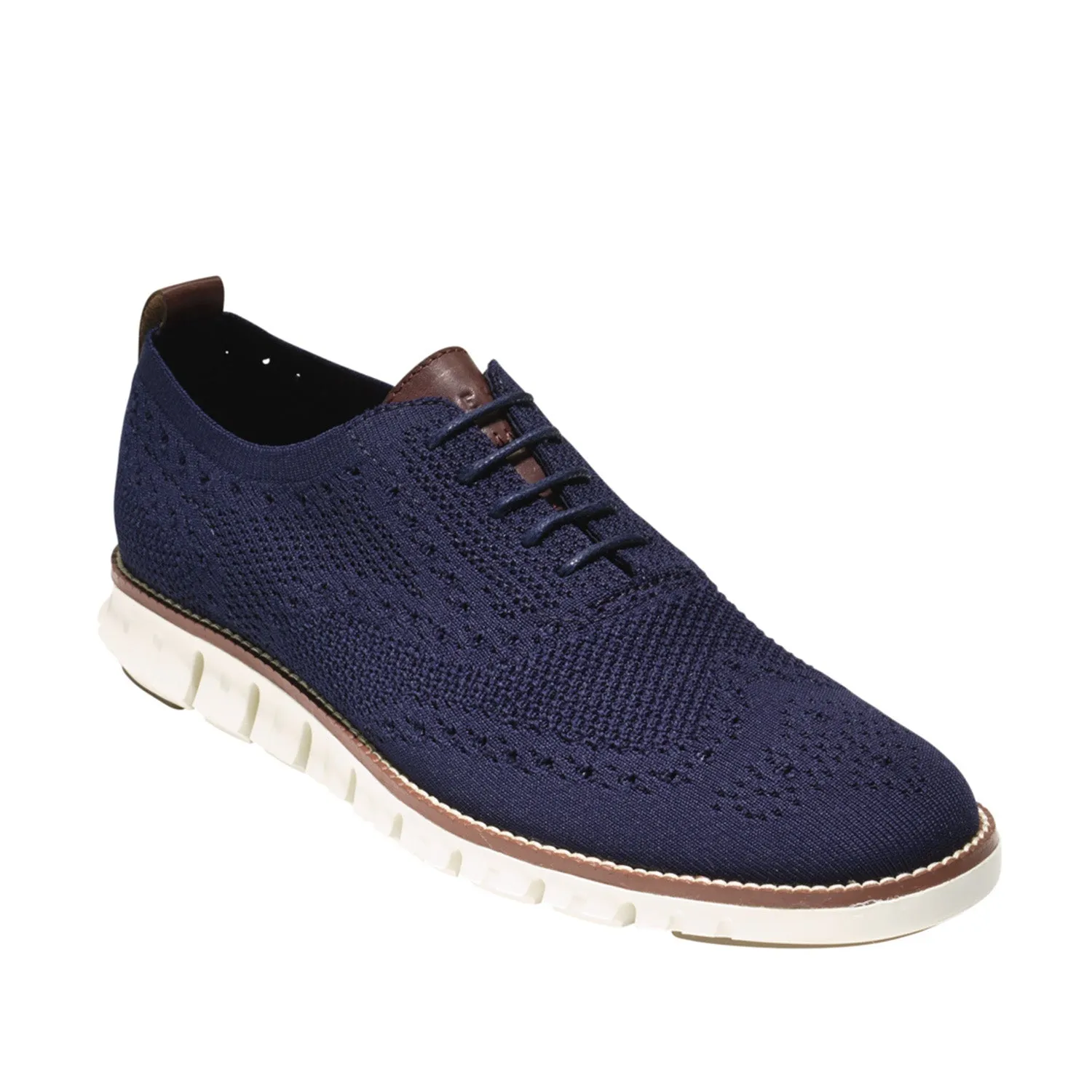 Cole Haan Men's Zerogrand Stitchlite Oxford in Marine Blue/Ivory