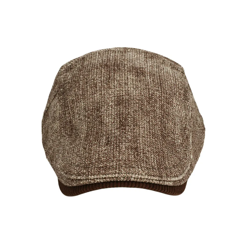 Cotton Twill Newsboy Cap Flat Cap Ivy Gatsby Golf Cabbie Hat YZ30207