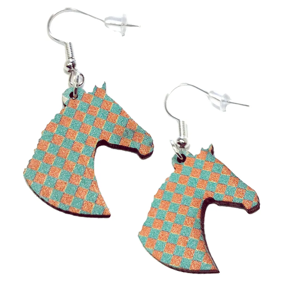 Derby Horse Head Earrings