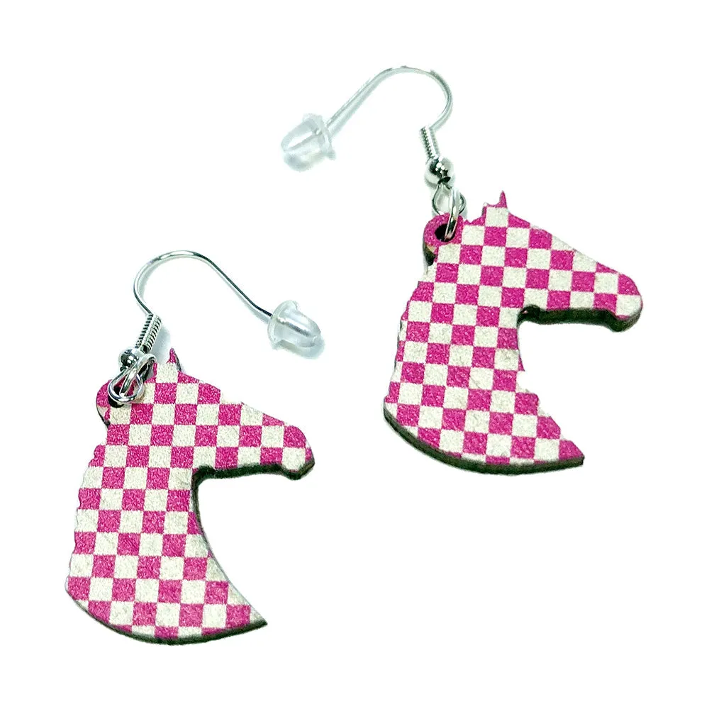 Derby Horse Head Earrings