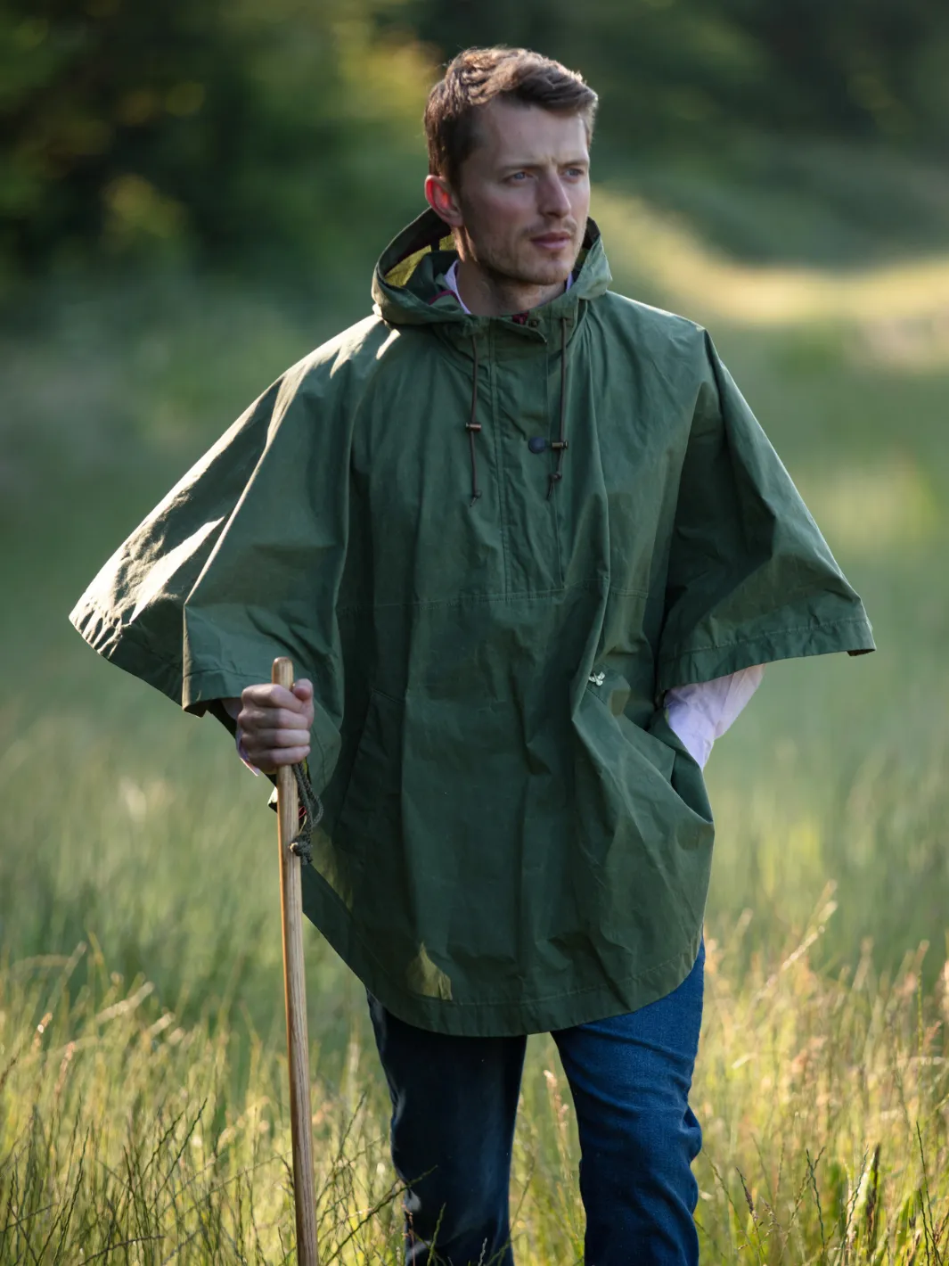 Derby Unisex Dry Wax Cape - Army Green