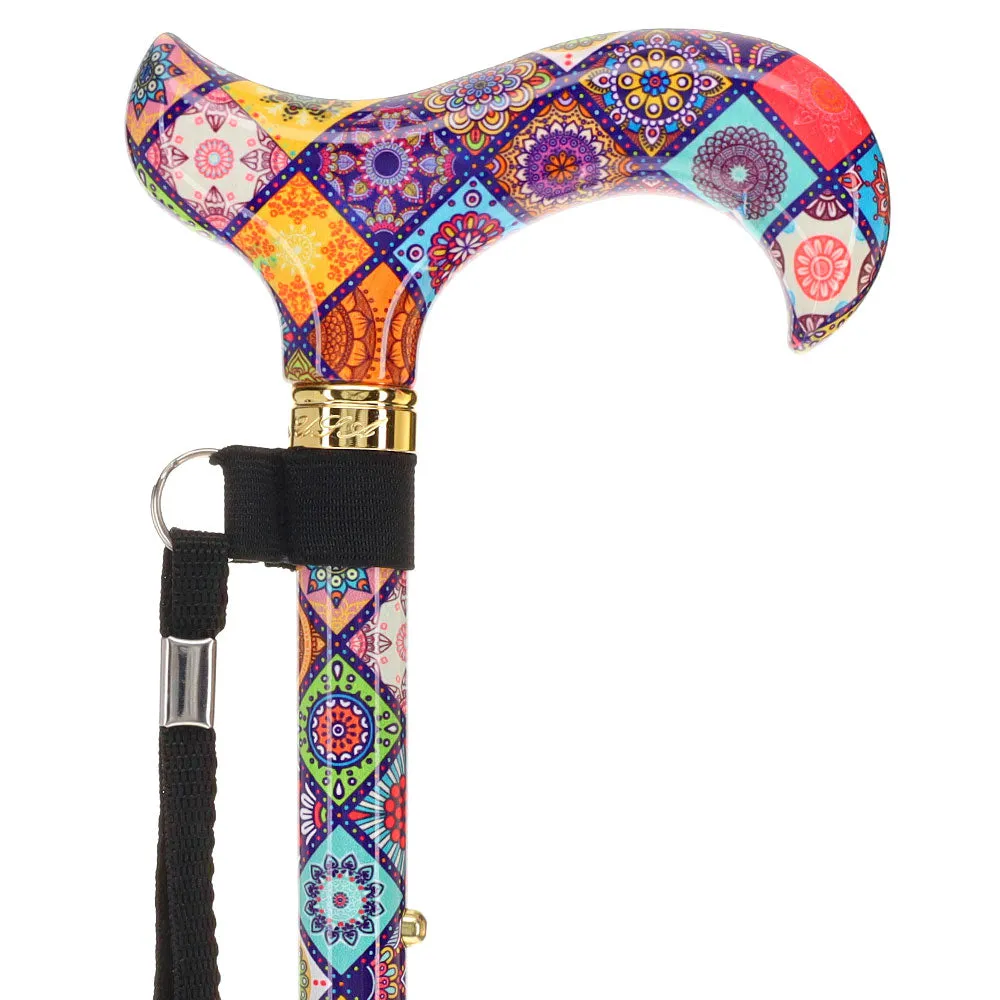 Designer Chic FashionStix Colorful Collage, Patterned Handle