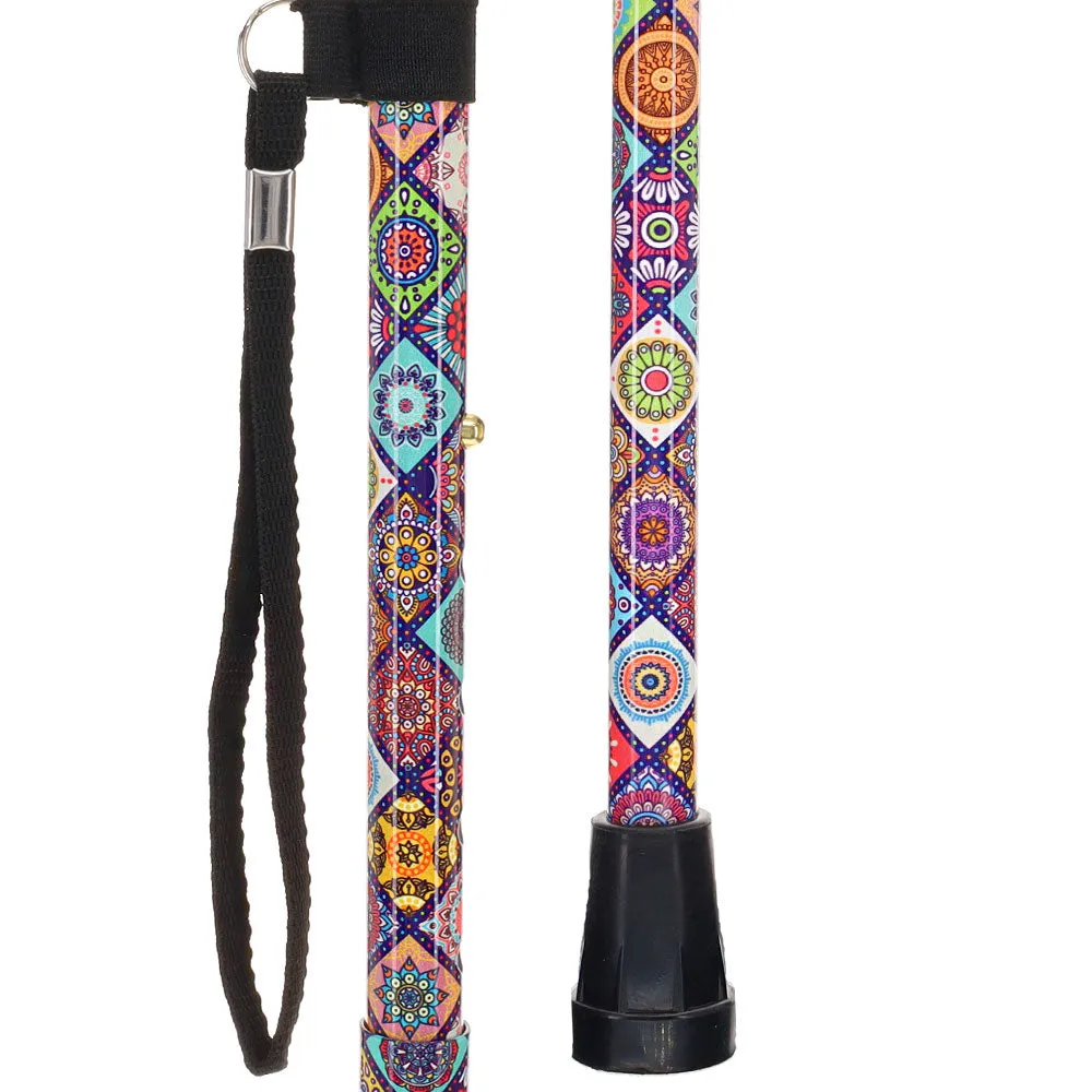 Designer Chic FashionStix Colorful Collage, Patterned Handle