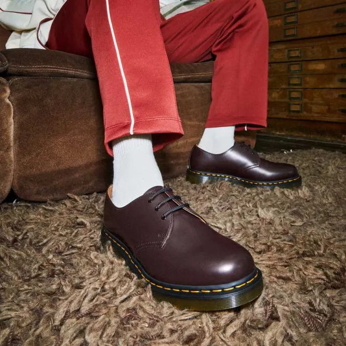 Dr Martens- 1461  Burgundy Red Smooth Leather Oxford Shoe