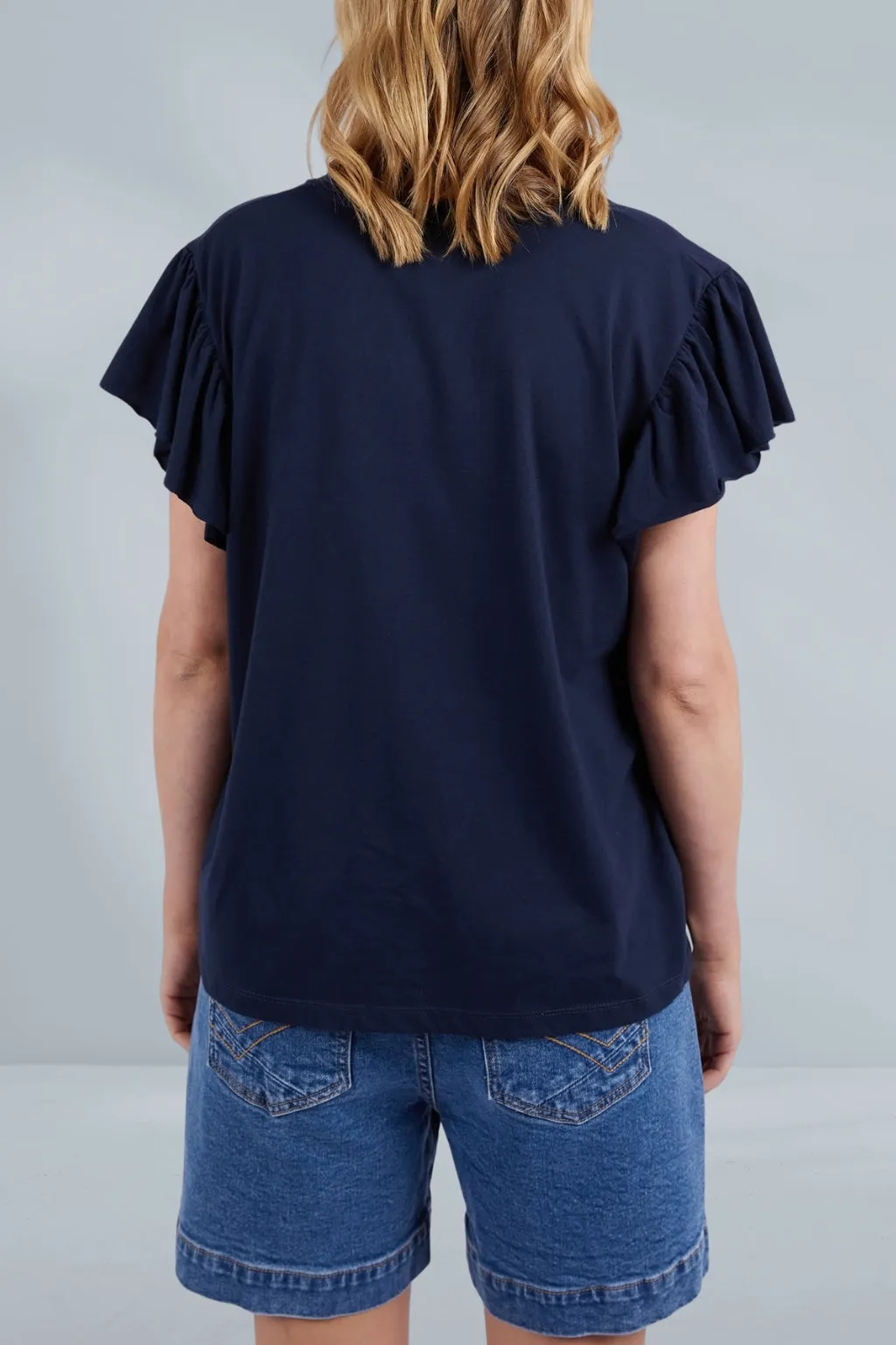 Elm Lora Short Sleeve Tee Navy