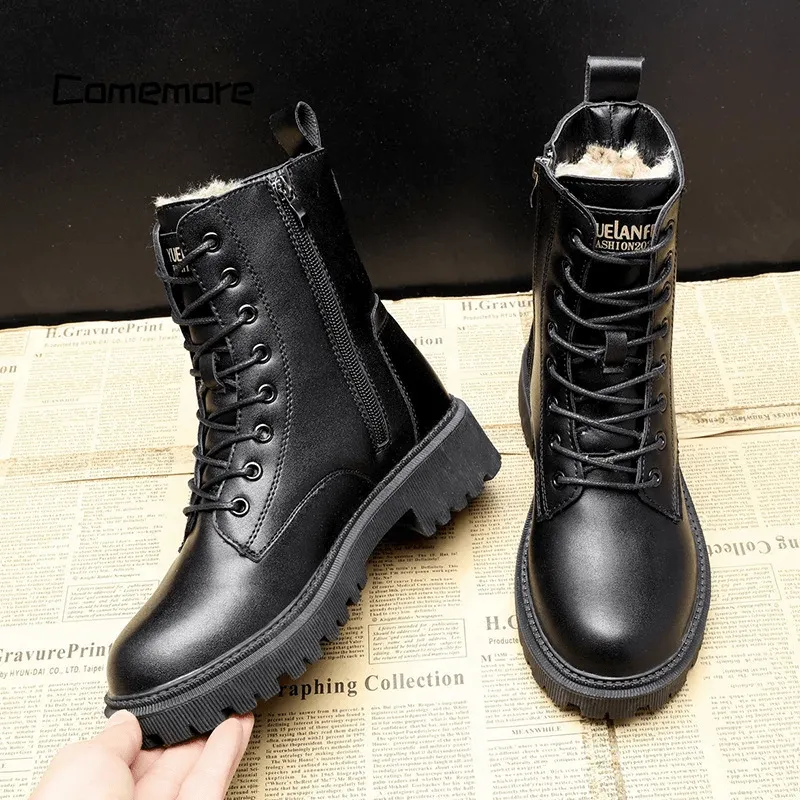 Hanna - Lined Leather Boots