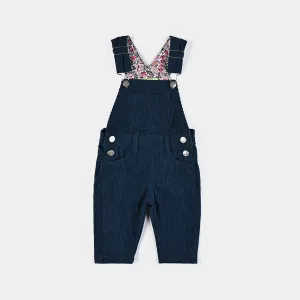 Infant Girls Corduroy Dangri-Teal Blue