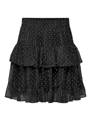 Jdycody Mw Short Skirt Wvn - Zwart Dessin