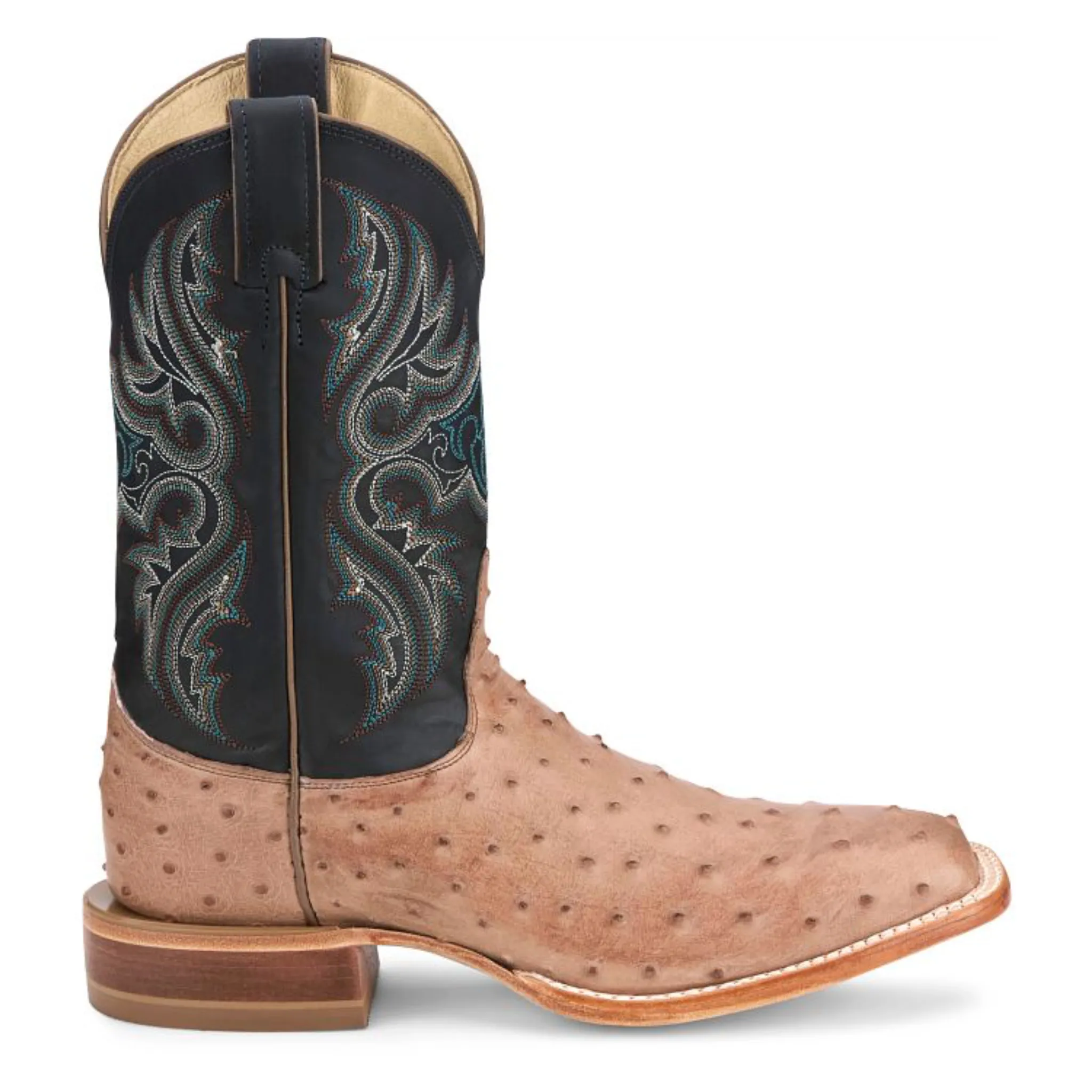 JUSTIN MEN'S MOSELEY 11" FULL QUILL OSTRICH WESTERN BOOT - JE5172