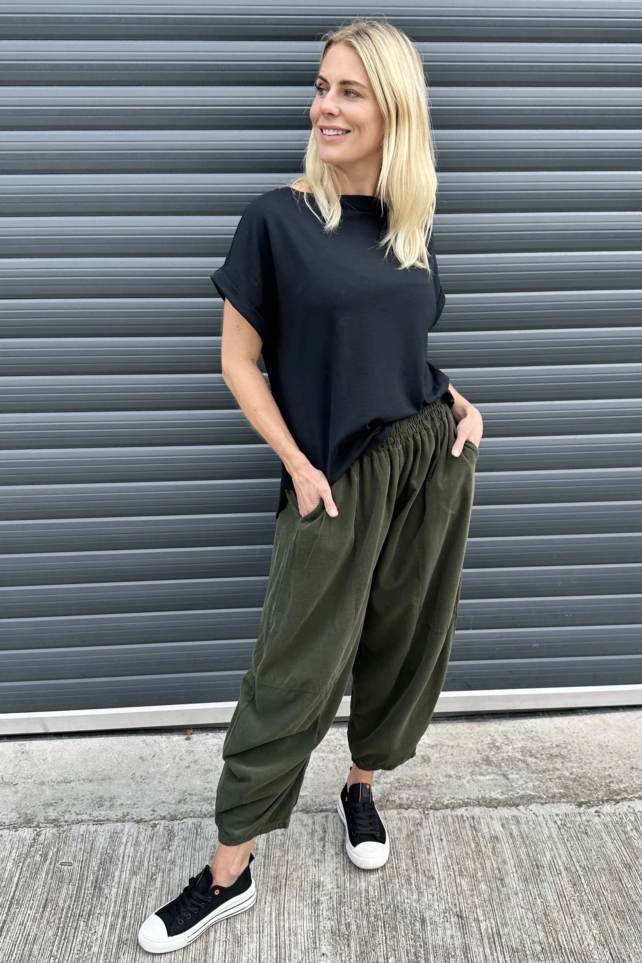 Kimberly Needlecord Trousers Khaki