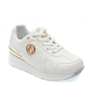 LAURA BIAGIOTTI PRINTED LOGO TRAINERS