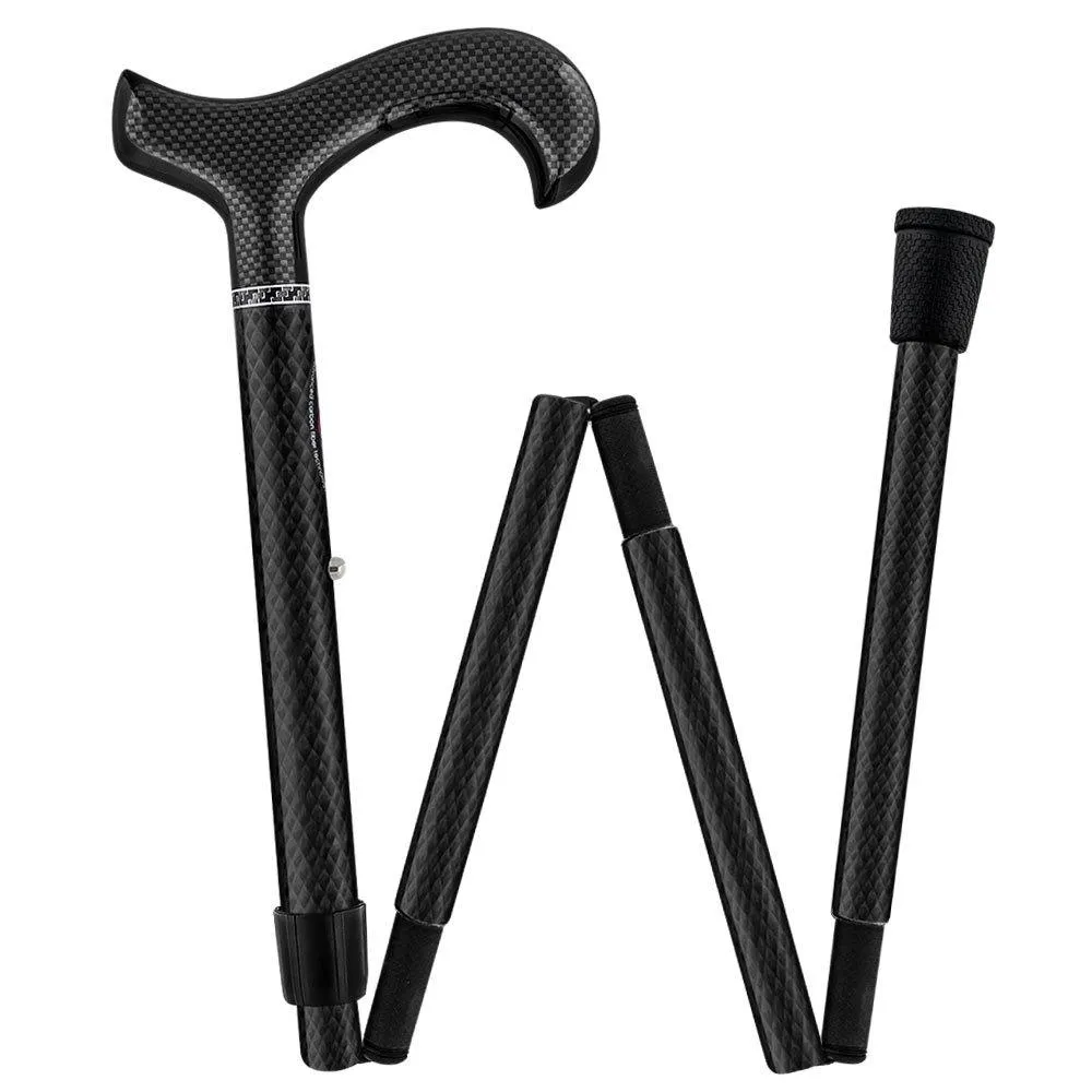 Lightweight Mesh Carbon Fiber Cane - Foldable & Adjust