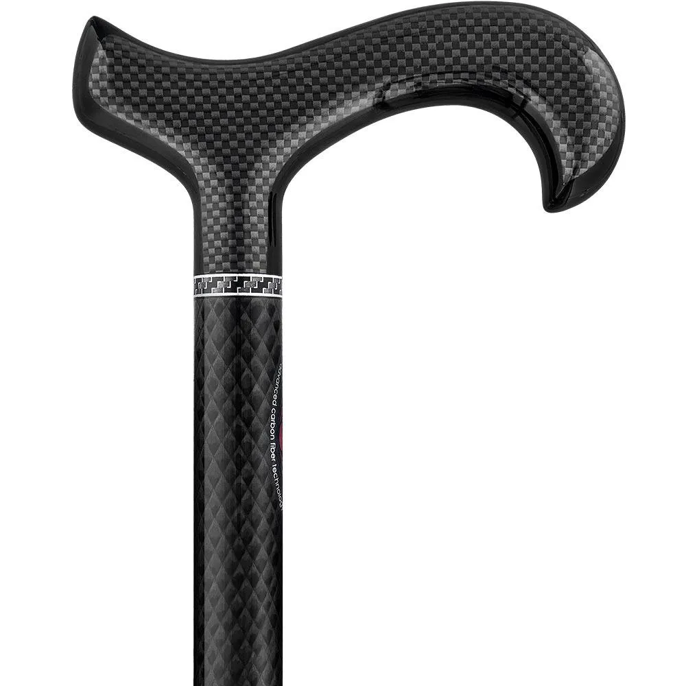 Lightweight Mesh Carbon Fiber Cane - Foldable & Adjust