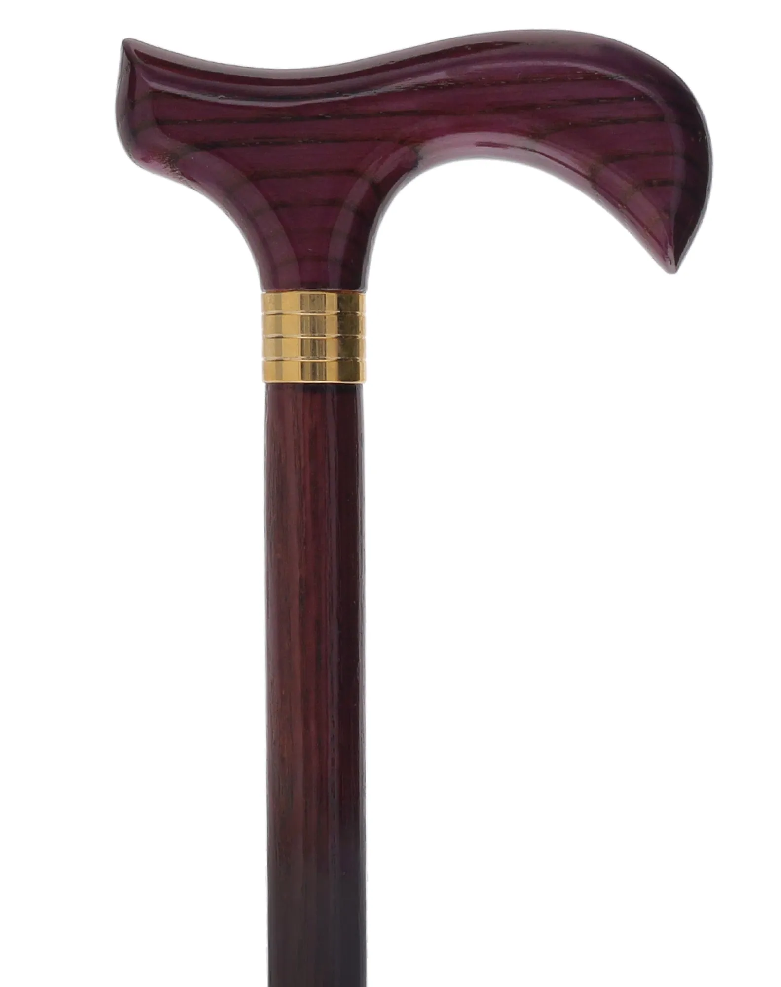 Limited Single Item Listing: Purple Derby cane w/ Gold collar