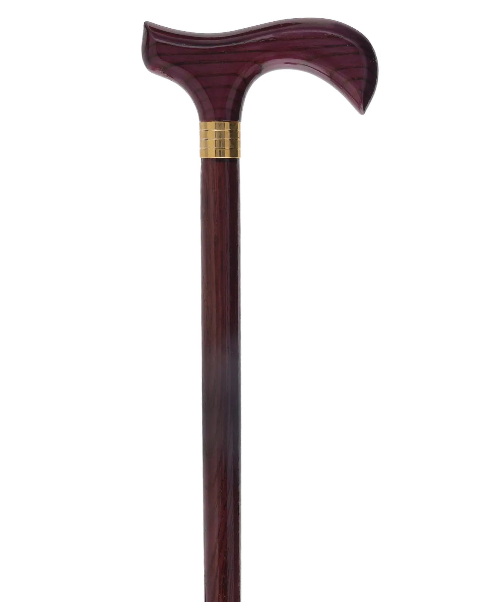 Limited Single Item Listing: Purple Derby cane w/ Gold collar