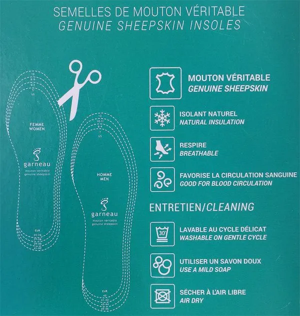 Multi-Size Sheepskin Insoles